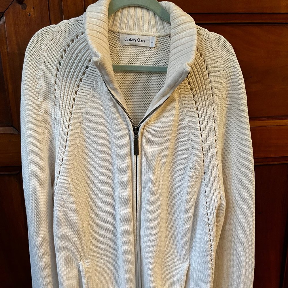 Calvin Klein zip-up sweater